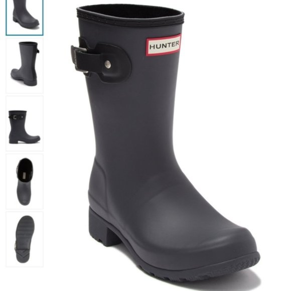 hunter original tour short packable rain boot